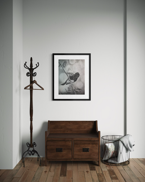 "Bird on a Branch" - Signed and Numbered